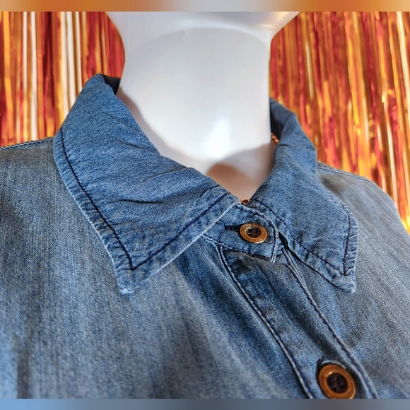Leshop Large Denim Button-Down Dress - Picture 2 of 8